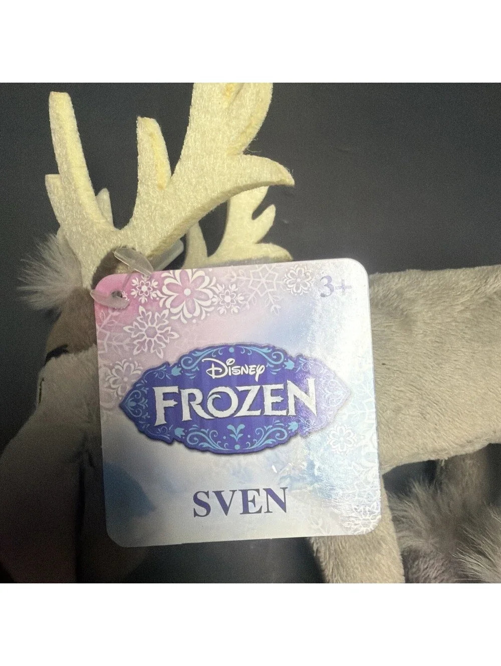 Kohls Disney Frozen Sven Reindeer Stuffed Plush Felt Antlers 9”x 7” NWT Clean